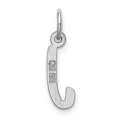 Sterlingsilber Rhodiniert Buchstabe J Initiale Charm