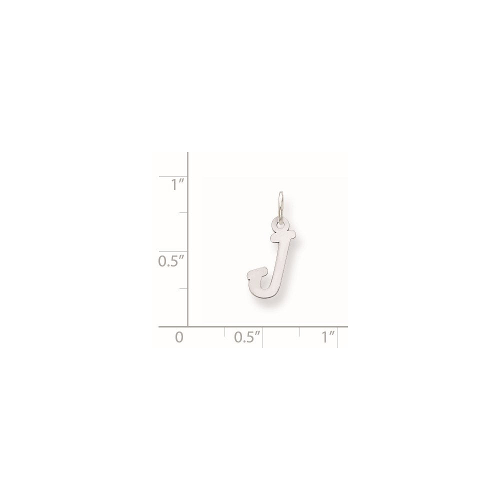 Sterlingsilber Rhodiniert Buchstabe J Initiale Charm