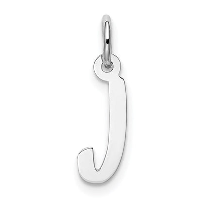 Sterlingsilber Rhodiniert Buchstabe J Initiale Charm