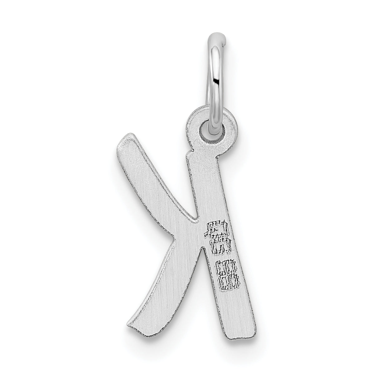 Sterlingsilber Rhodiniert Buchstabe K Initiale Charm