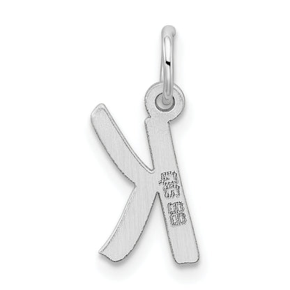 Sterlingsilber Rhodiniert Buchstabe K Initiale Charm
