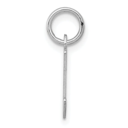 Sterlingsilber Rhodiniert Buchstabe L Initiale Charm