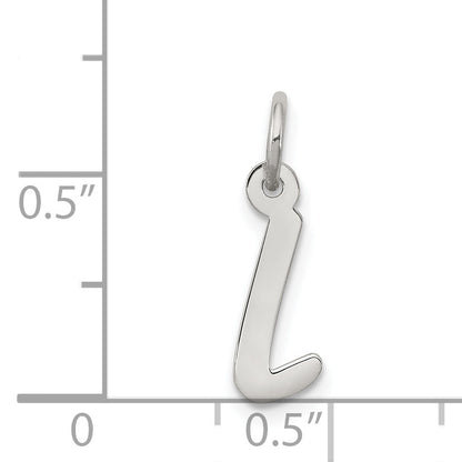Sterlingsilber Rhodiniert Buchstabe L Initiale Charm