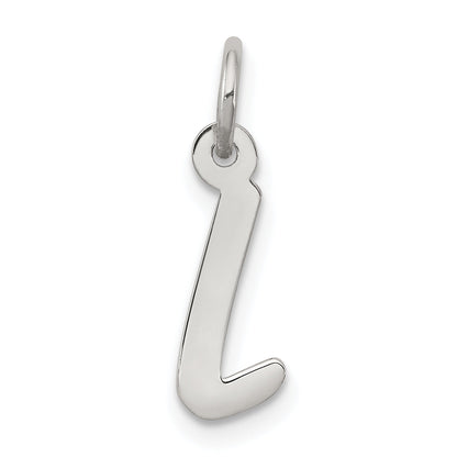 Sterlingsilber Rhodiniert Buchstabe L Initiale Charm