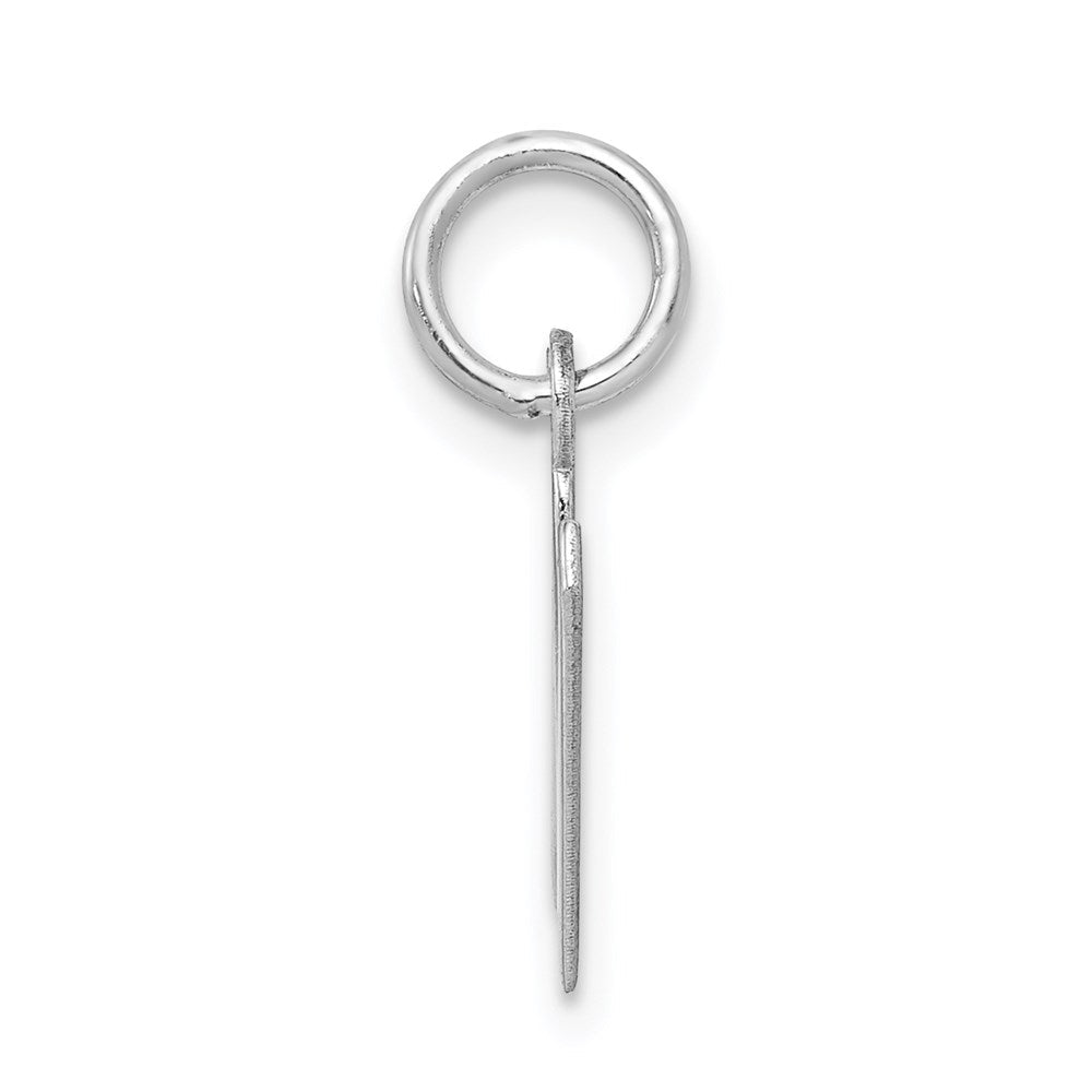 Sterlingsilber Rhodiniert Buchstabe N Initiale Charm
