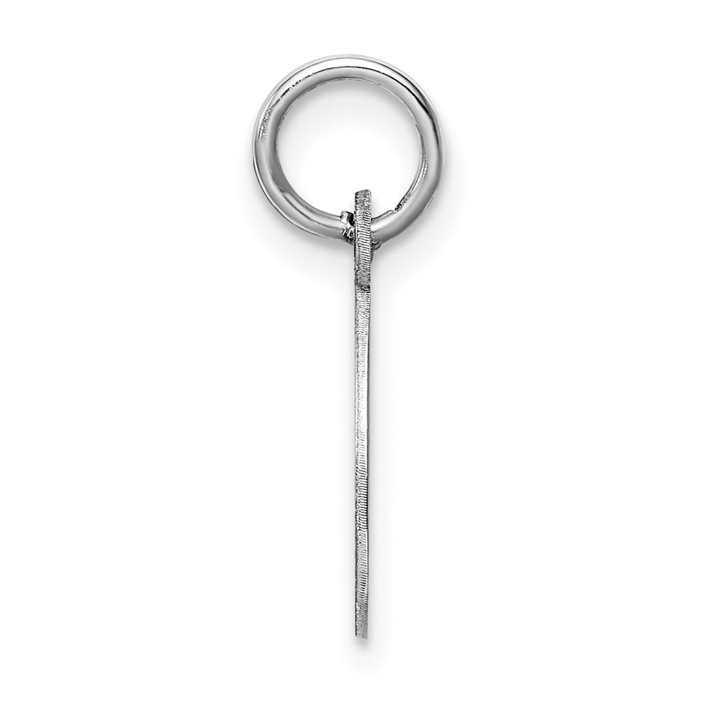 Sterlingsilber Rhodiniert Buchstabe O Initiale Charm