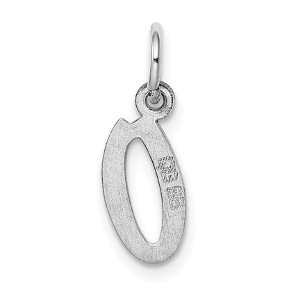 Sterlingsilber Rhodiniert Buchstabe O Initiale Charm