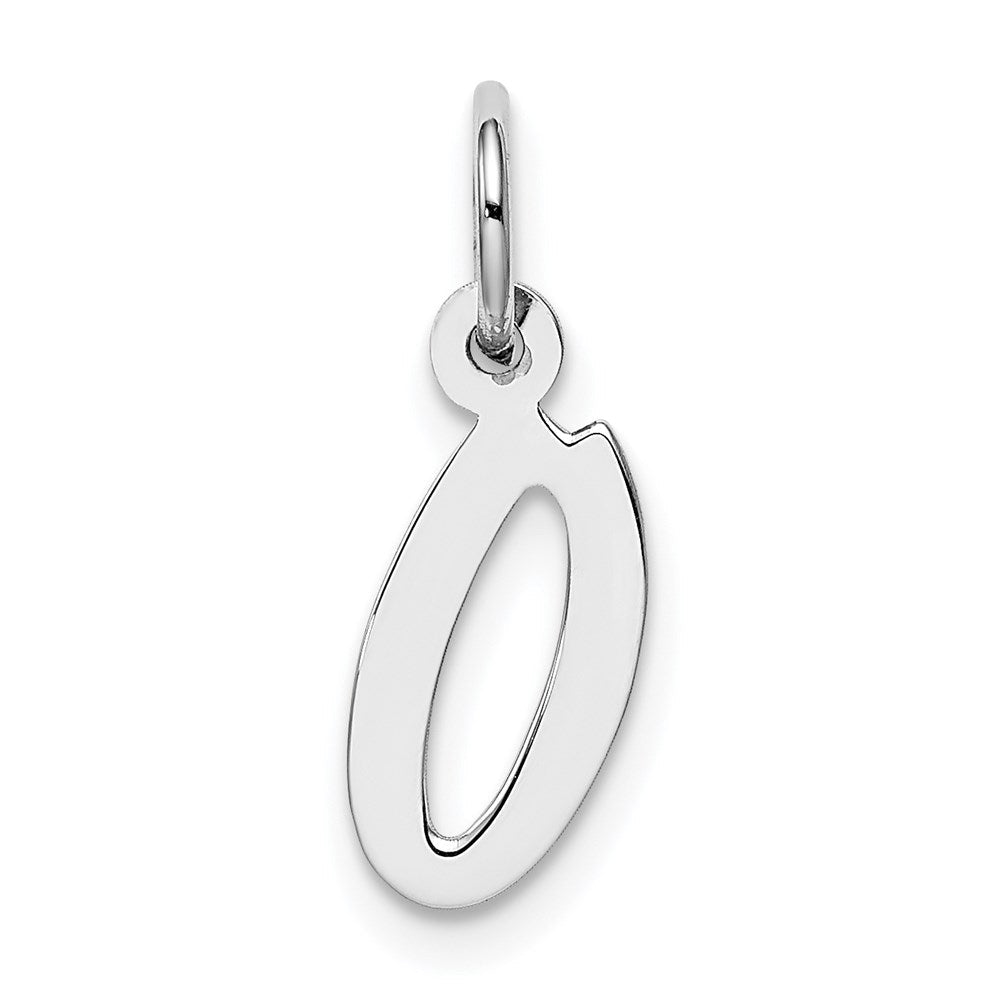 Sterlingsilber Rhodiniert Buchstabe O Initiale Charm