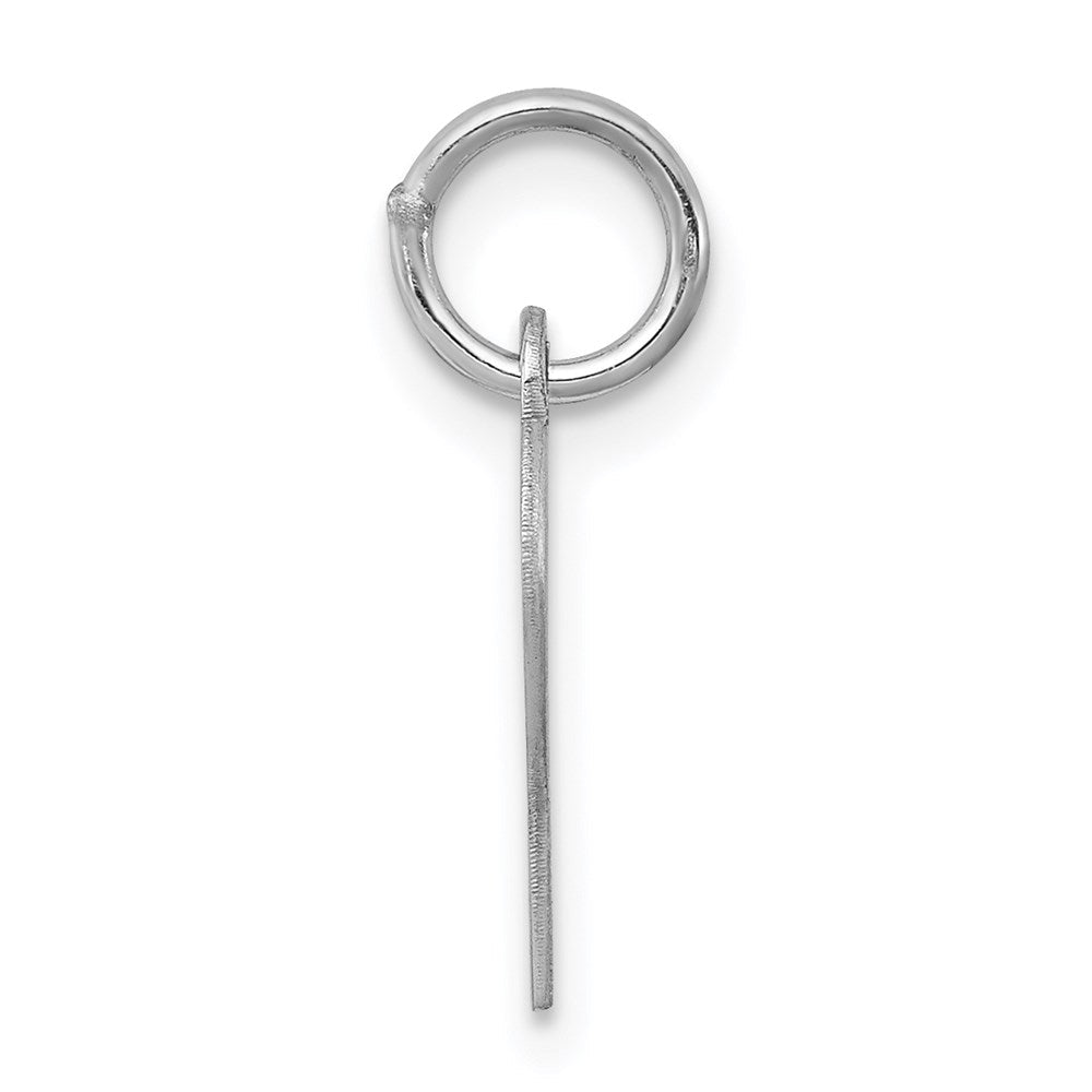 Sterlingsilber Rhodiniert Buchstabe P Initiale Charm