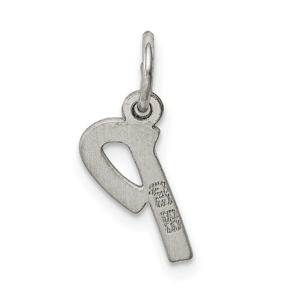 Sterlingsilber Rhodiniert Buchstabe P Initiale Charm
