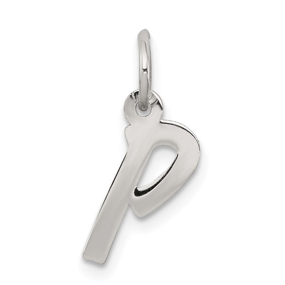 Sterlingsilber Rhodiniert Buchstabe P Initiale Charm