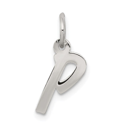 Sterlingsilber Rhodiniert Buchstabe P Initiale Charm