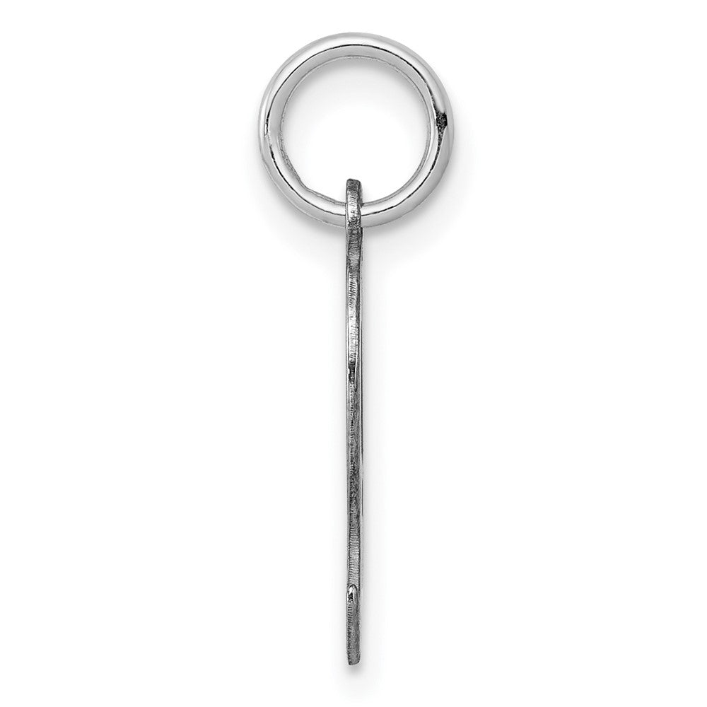 Sterlingsilber Rhodiniert Buchstabe Q Initiale Charm