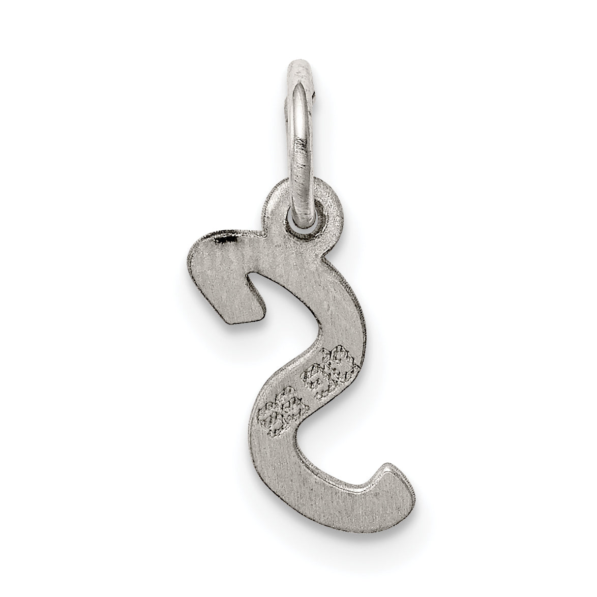Sterlingsilber Rhodiniert Buchstabe S Initiale Charm