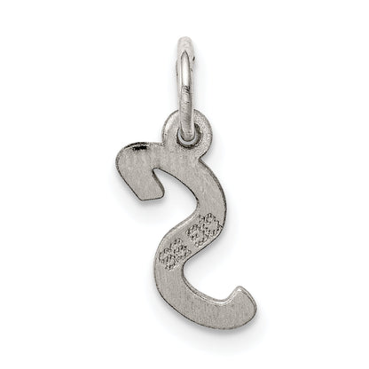Sterlingsilber Rhodiniert Buchstabe S Initiale Charm