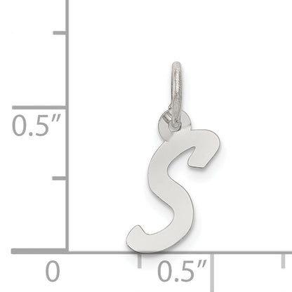 Sterlingsilber Rhodiniert Buchstabe S Initiale Charm