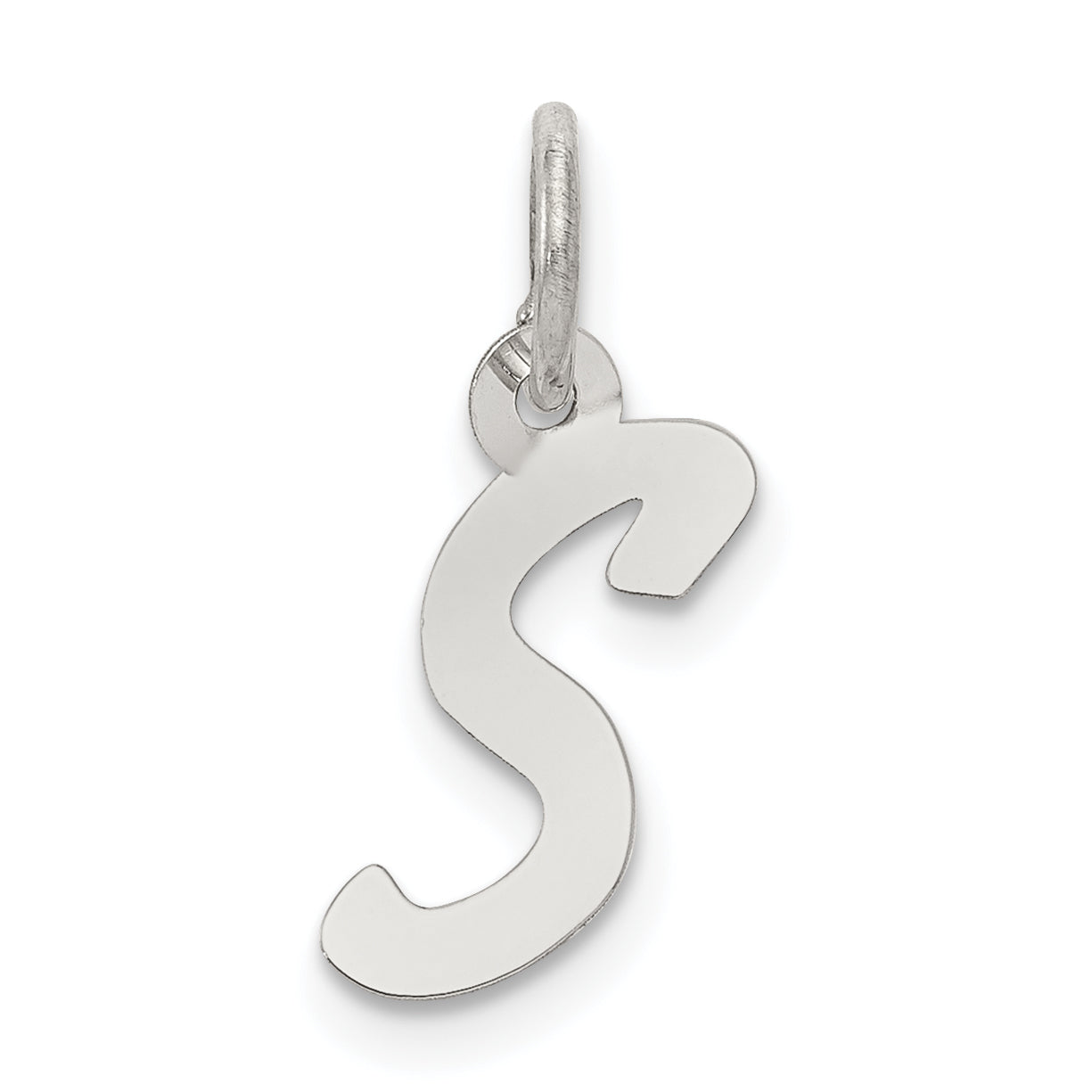 Sterlingsilber Rhodiniert Buchstabe S Initiale Charm