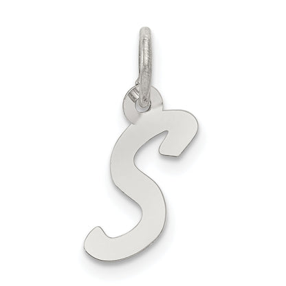 Sterlingsilber Rhodiniert Buchstabe S Initiale Charm