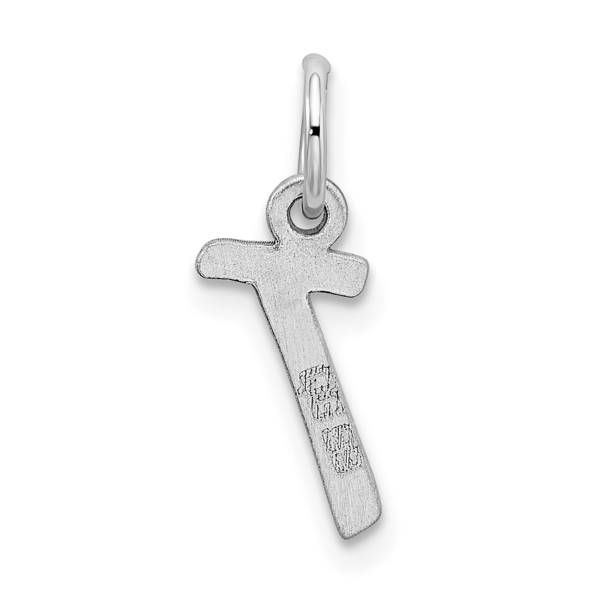Sterlingsilber Rhodiniert Buchstabe T Initiale Charm