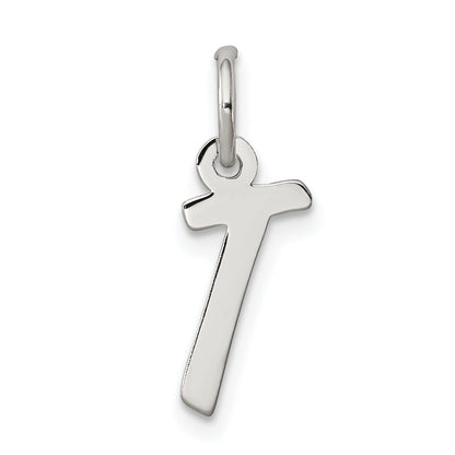 Sterlingsilber Rhodiniert Buchstabe T Initiale Charm