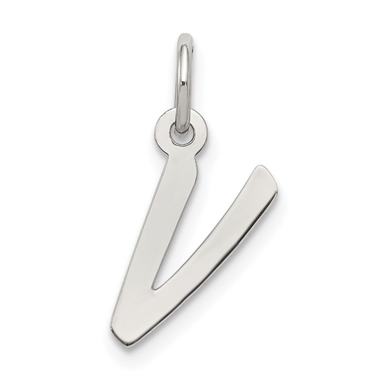 Sterlingsilber Rhodiniert Buchstabe V Initiale Charm