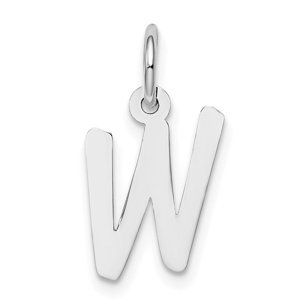Sterlingsilber Rhodiniert Buchstabe W Initiale Charm