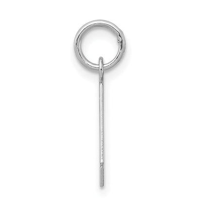 Sterlingsilber Rhodiniert Block Buchstabe A Initiale Charm