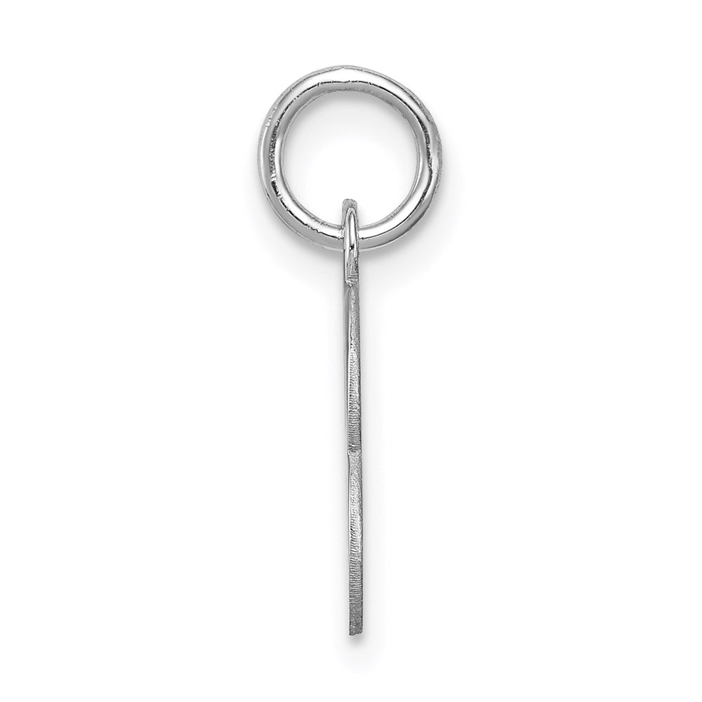 Sterlingsilber Rhodiniert Block Buchstabe B Initiale Charm