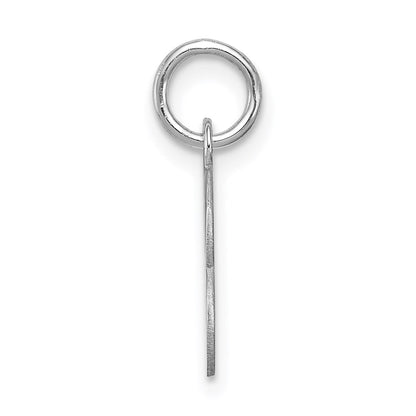 Sterlingsilber Rhodiniert Block Buchstabe B Initiale Charm