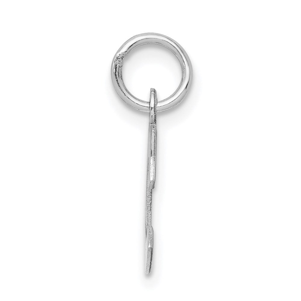 Sterlingsilber Rhodiniert Block Buchstabe C Initiale Charm