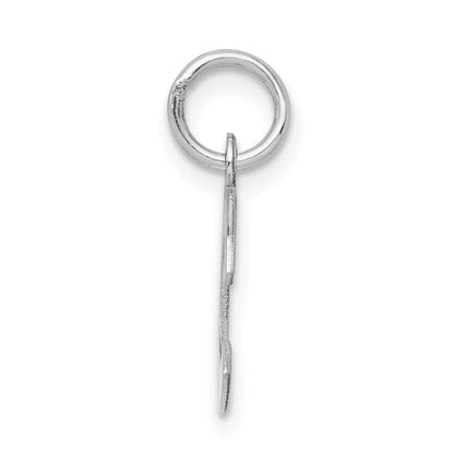 Sterlingsilber Rhodiniert Block Buchstabe C Initiale Charm
