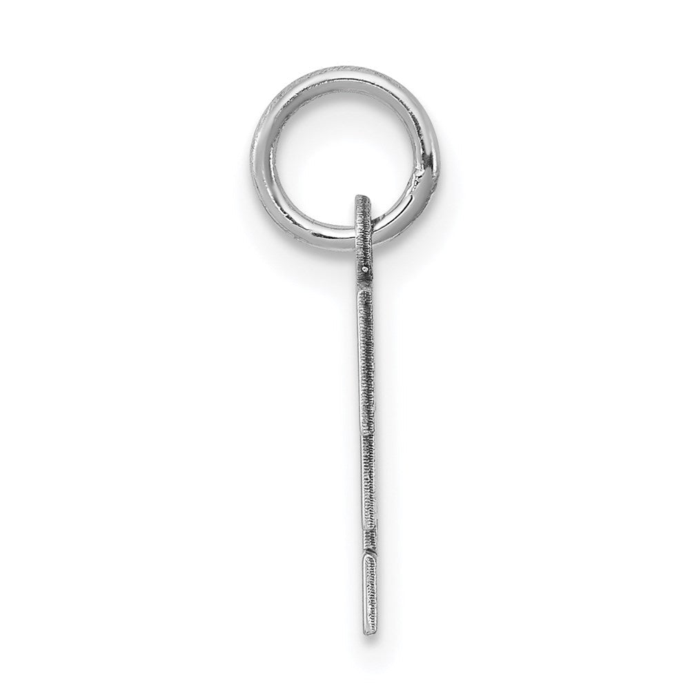 Sterlingsilber Rhodiniert Block Buchstabe F Initiale Charm