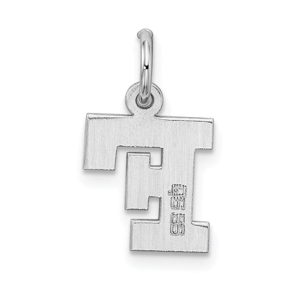 Sterlingsilber Rhodiniert Block Buchstabe F Initiale Charm