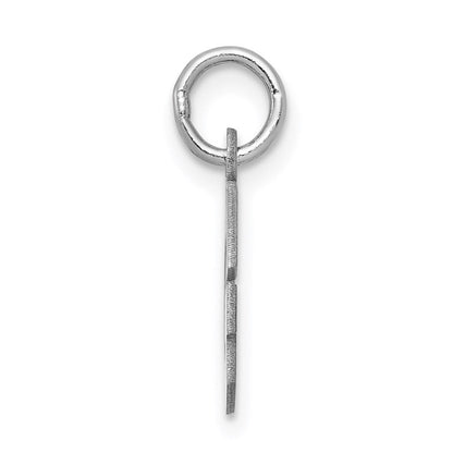 Sterlingsilber Rhodiniert Block Buchstabe G Initiale Charm