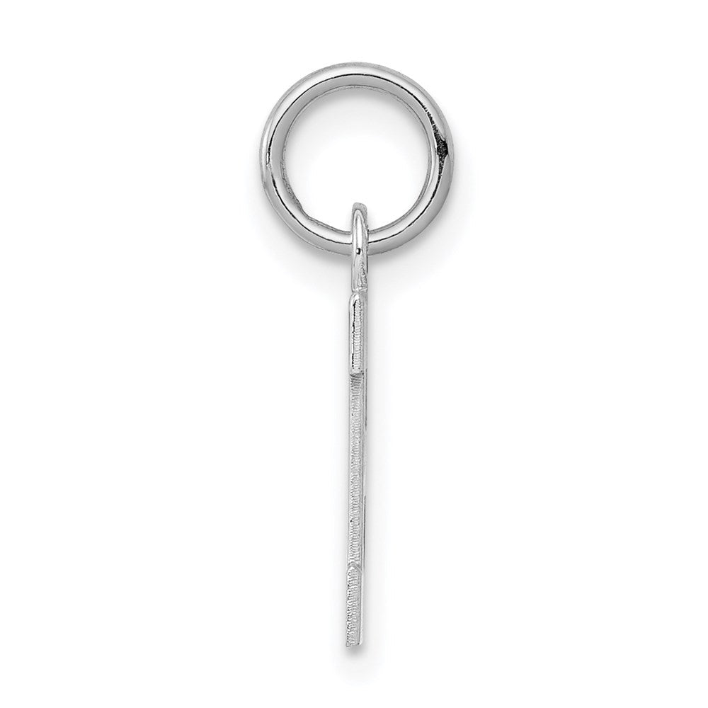 Sterlingsilber Rhodiniert Block Buchstabe H Initiale Charm
