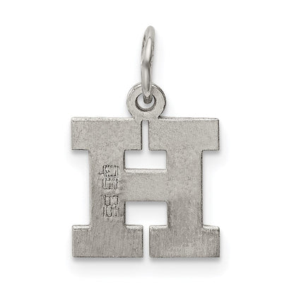 Sterlingsilber Rhodiniert Block Buchstabe H Initiale Charm