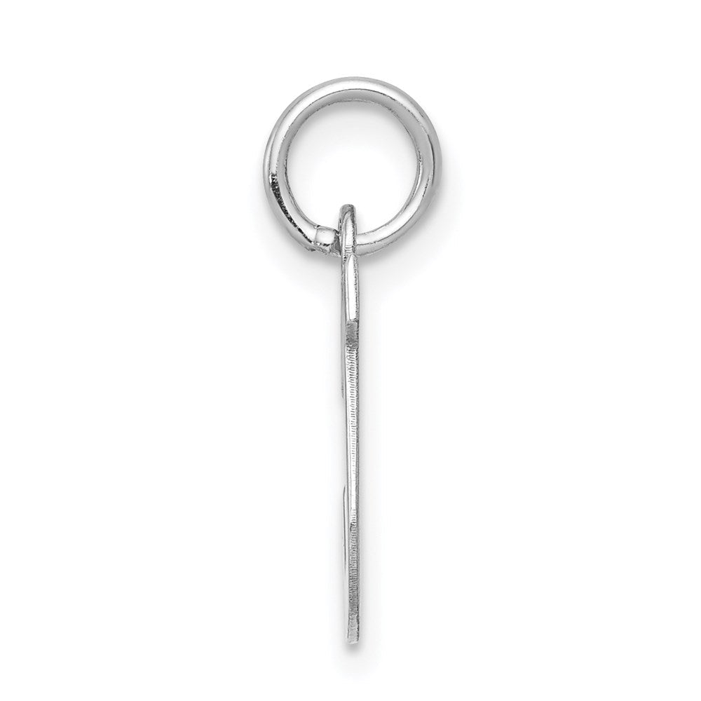 Sterlingsilber Rhodiniert Block Buchstabe J Initiale Charm