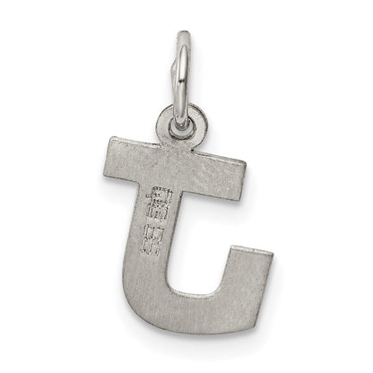 Sterlingsilber Rhodiniert Block Buchstabe J Initiale Charm