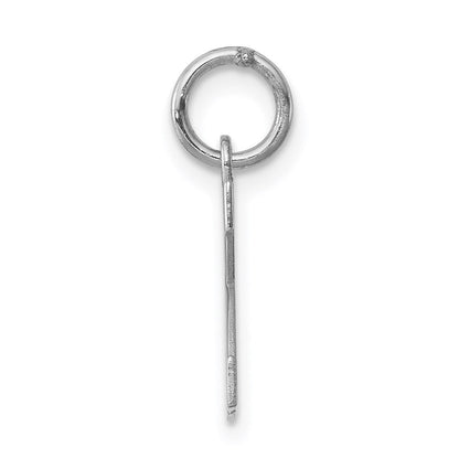 Sterlingsilber Rhodiniert Block Buchstabe K Initiale Charm