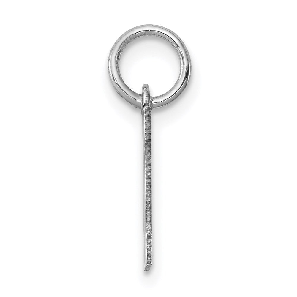 Sterlingsilber Rhodiniert Block Buchstabe M Initiale Charm