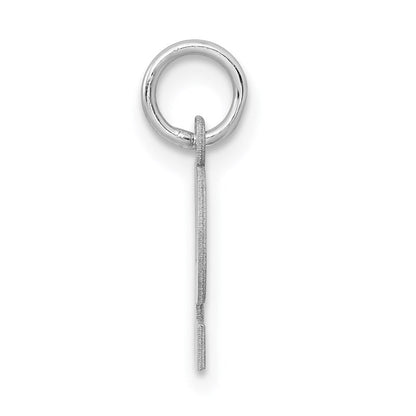 Sterlingsilber Rhodiniert Block Buchstabe P Initiale Charm