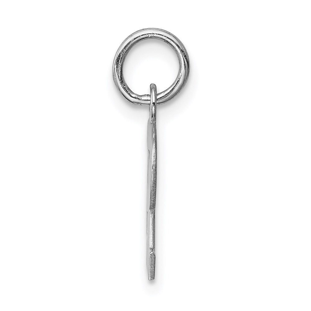 Sterlingsilber Rhodiniert Block Buchstabe R Initiale Charm