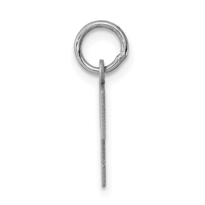 Sterlingsilber Rhodiniert Block Buchstabe T Initiale Charm