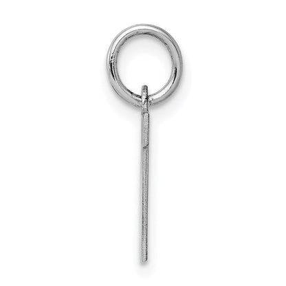 Sterlingsilber Rhodiniert Block Buchstabe W Initiale Charm