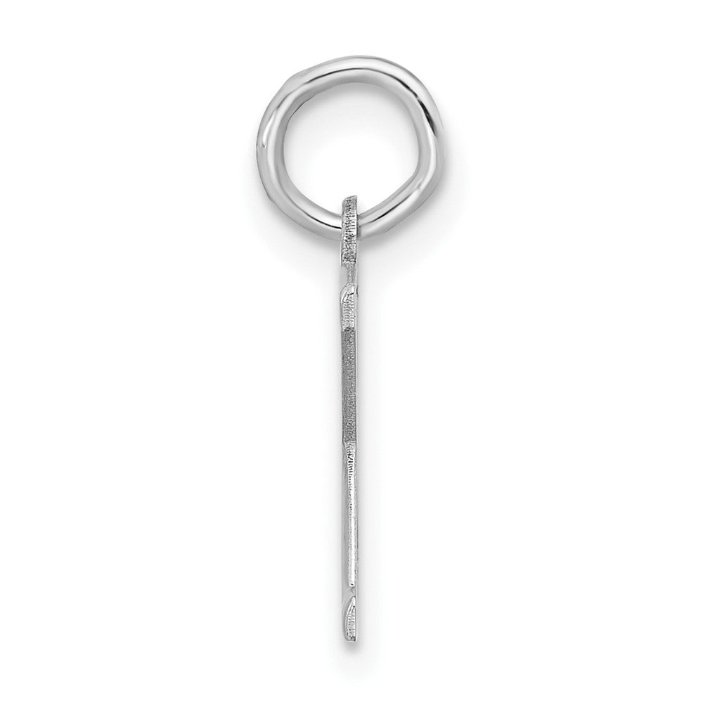 Sterlingsilber Rhodiniert Block Buchstabe X Initiale Charm