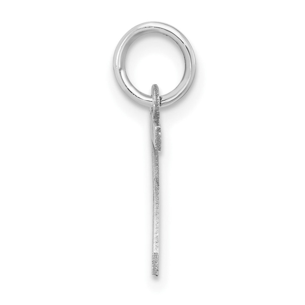Sterlingsilber Rhodiniert Block Buchstabe Z Initiale Charm