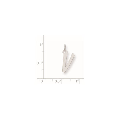 Sterlingsilber Mittel Initiale V Charm