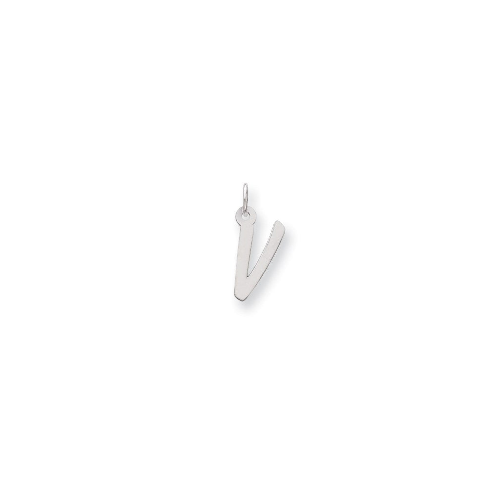 Sterlingsilber Mittel Initiale V Charm