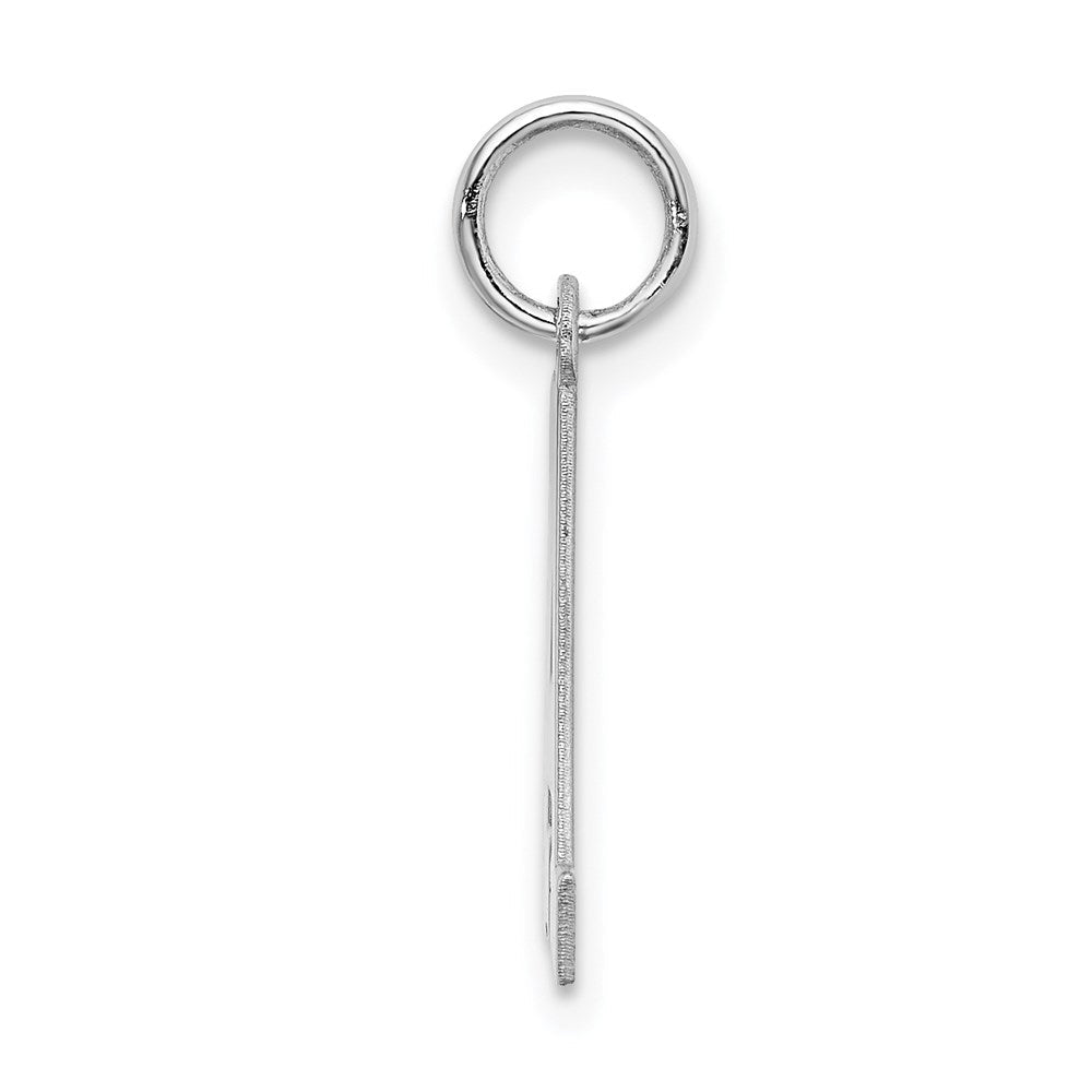 Sterlingsilber Rhodiniert Block Buchstabe A Initiale Charm