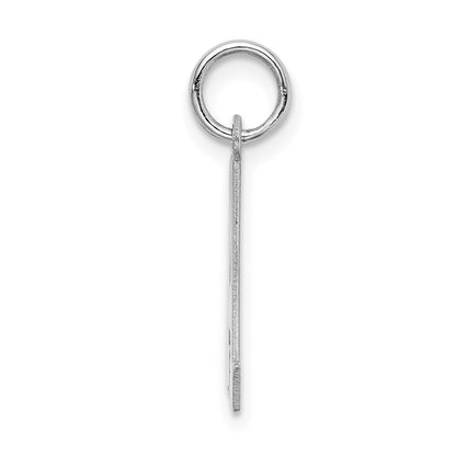 Sterlingsilber Rhodiniert Block Buchstabe A Initiale Charm